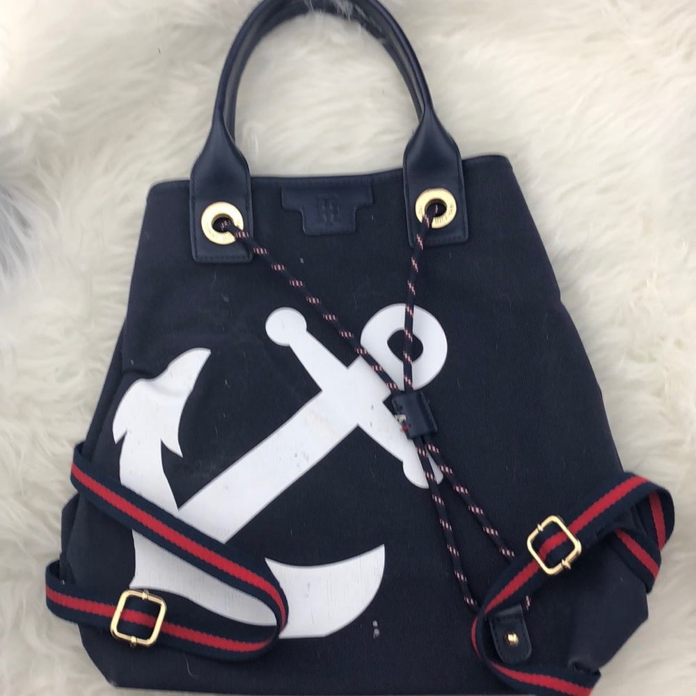 Tommy Hilfiger Anchor nautical beach bag back pack